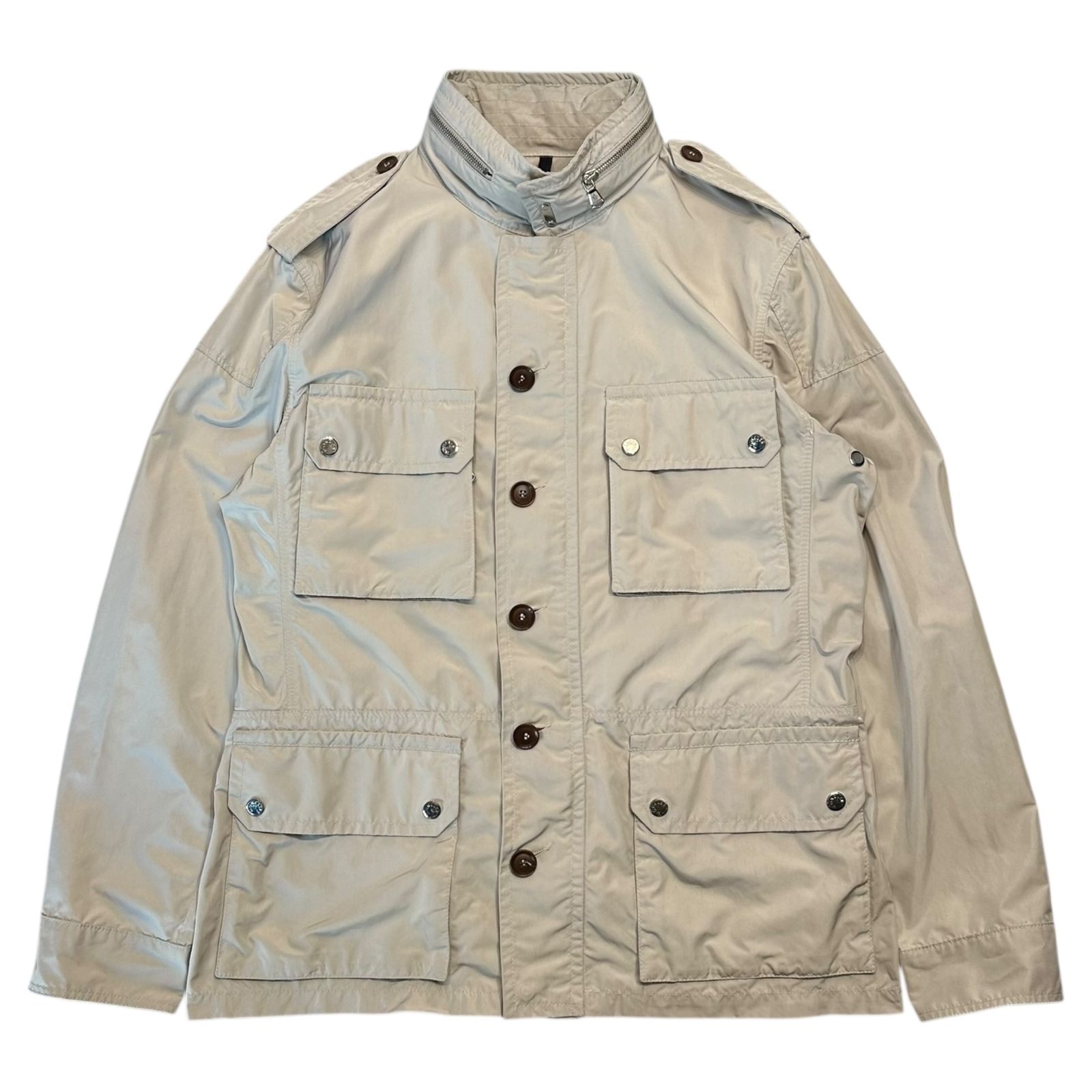 MONCLER モンクレール ERMITE Nylon Military-inspired jacket エルミット ナイロン ミリタリー インスパイア ジャケット 41024|00|69483 3 M程度 アイボリー スープリームスタグ