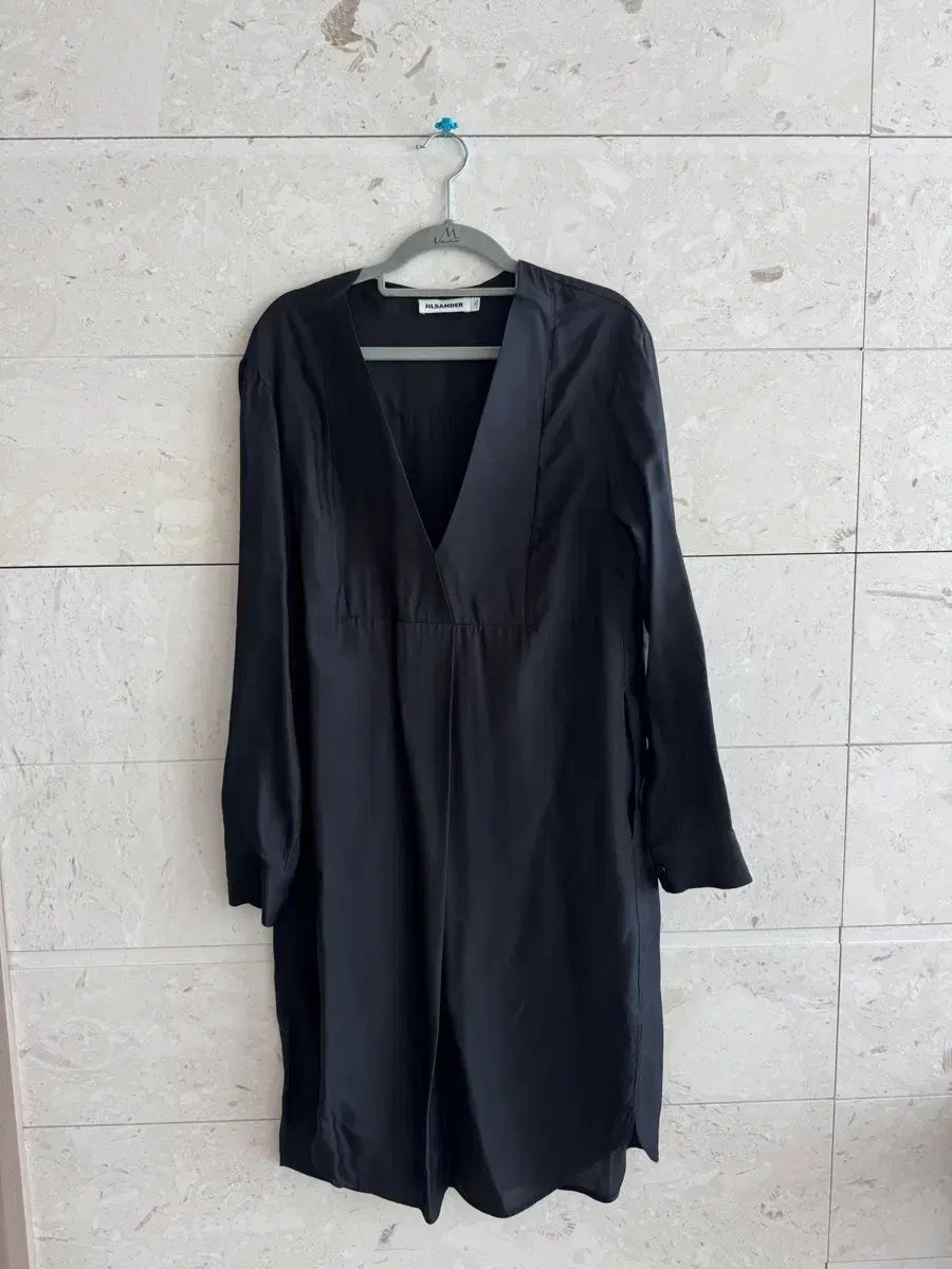 ジルサンダー JIL SANDER シルク レーヨン ブレンド シャツ ONE PIECE 36 ブラック