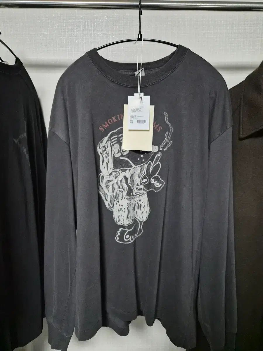 2 POLYTERU ブルー ドッグ Tシャツ パープル チャコール