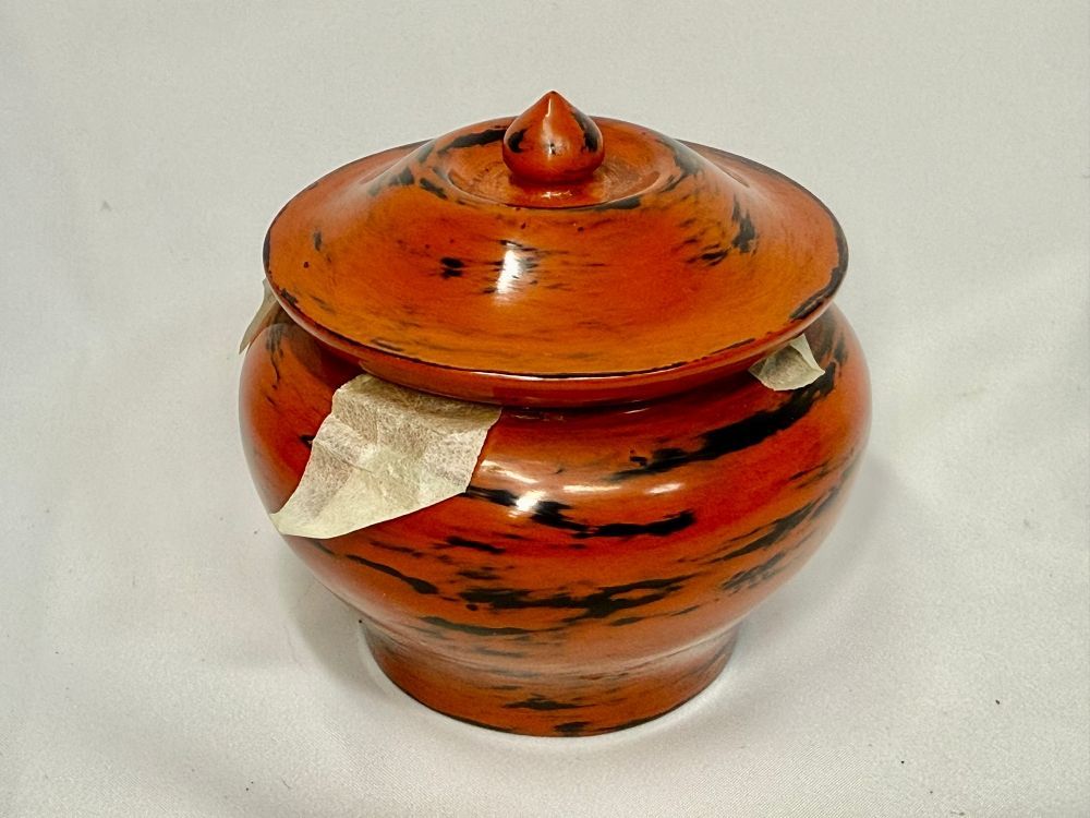 専用　茶道具　青紫園造　根来塗　正倉院御物薬壷形　茶入　共箱　M　R9456 専用 茶道具 青紫園造 根来塗 正倉院御物薬壷形 茶入 共