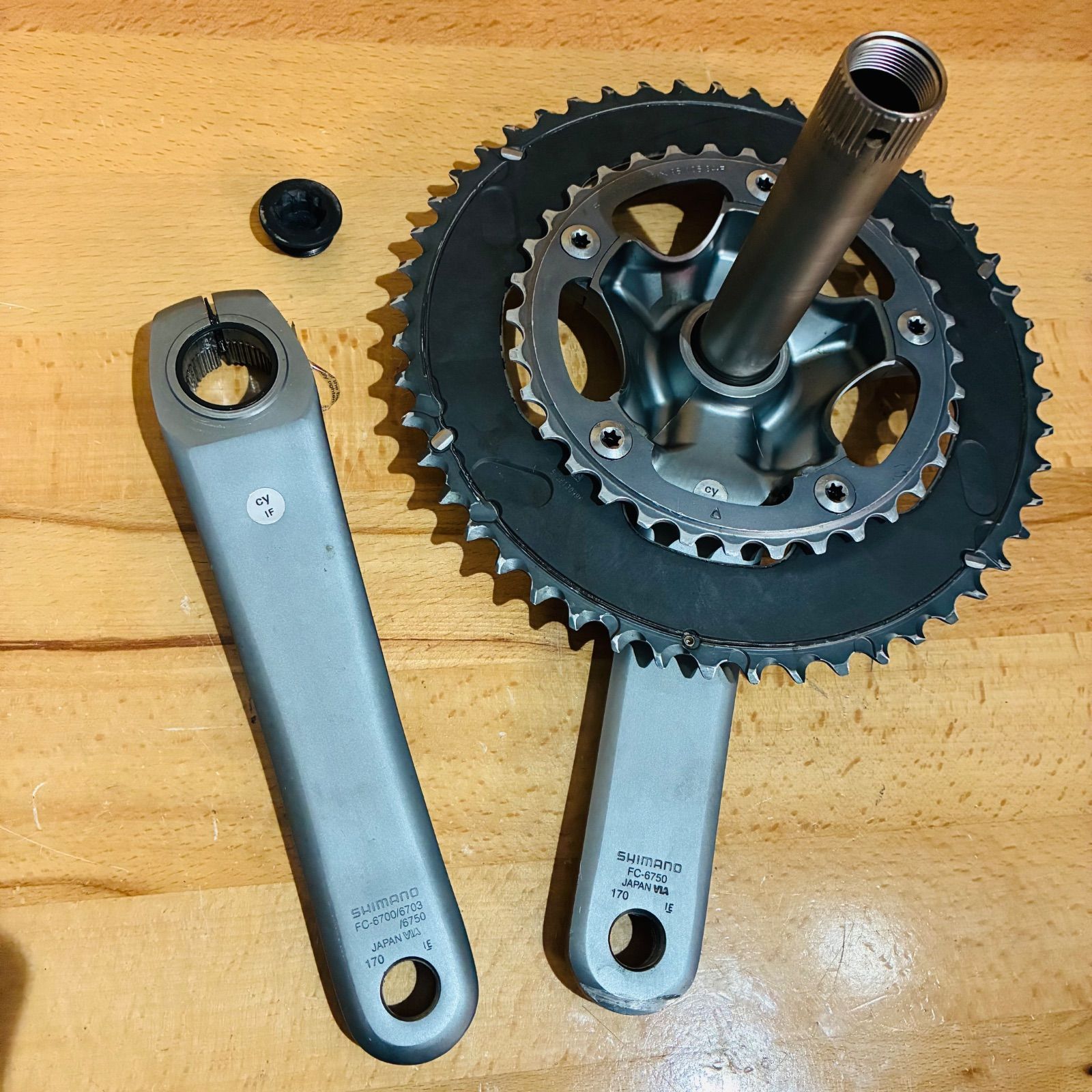 シマノ アルテグラ FC-6700 クランクセット2×10s 50-34T 170mm