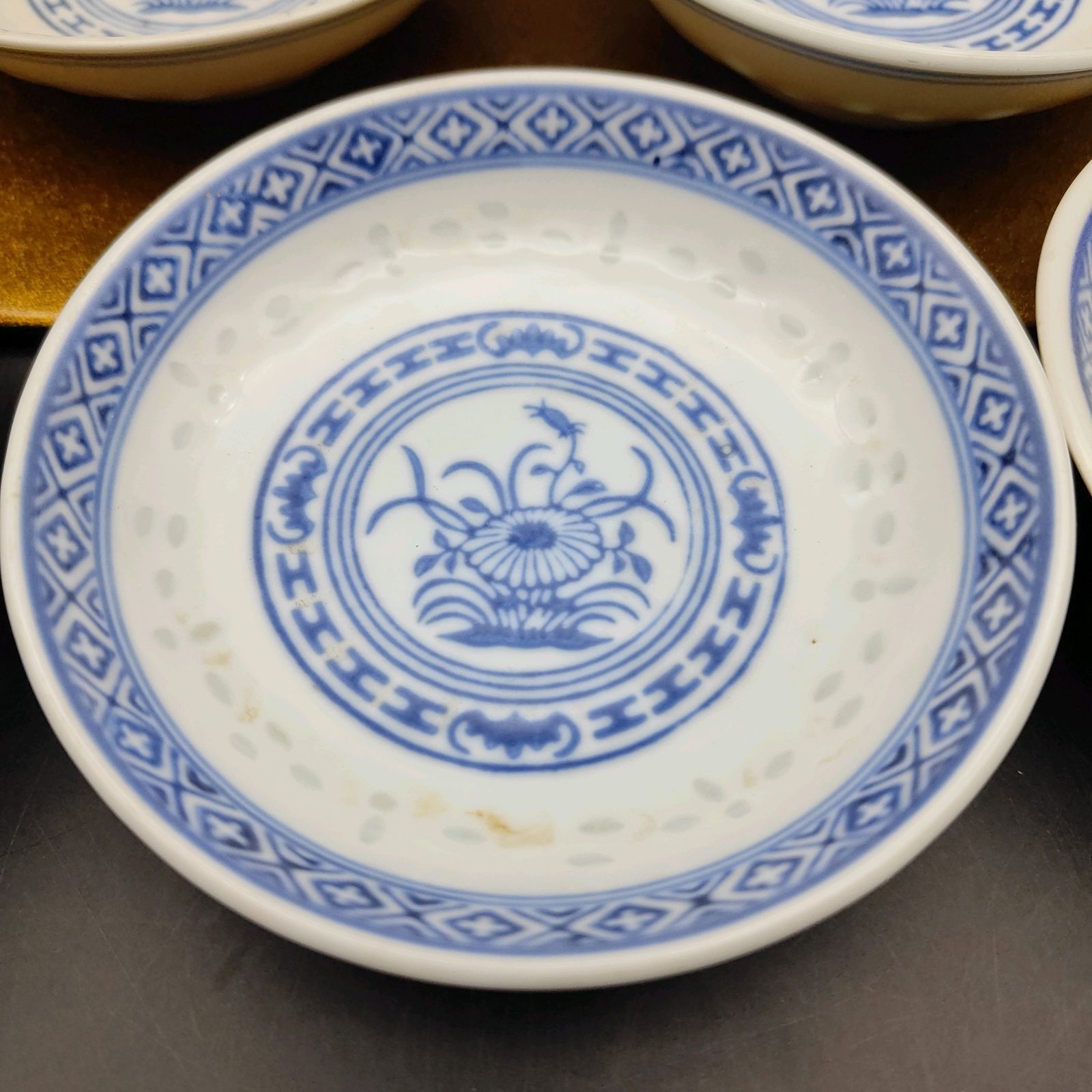 中国食器　中華 景徳鎮 小皿 Φ10cm 蛍焼き 玲瓏 透かし焼 中華 中国 S351 - メルカリ