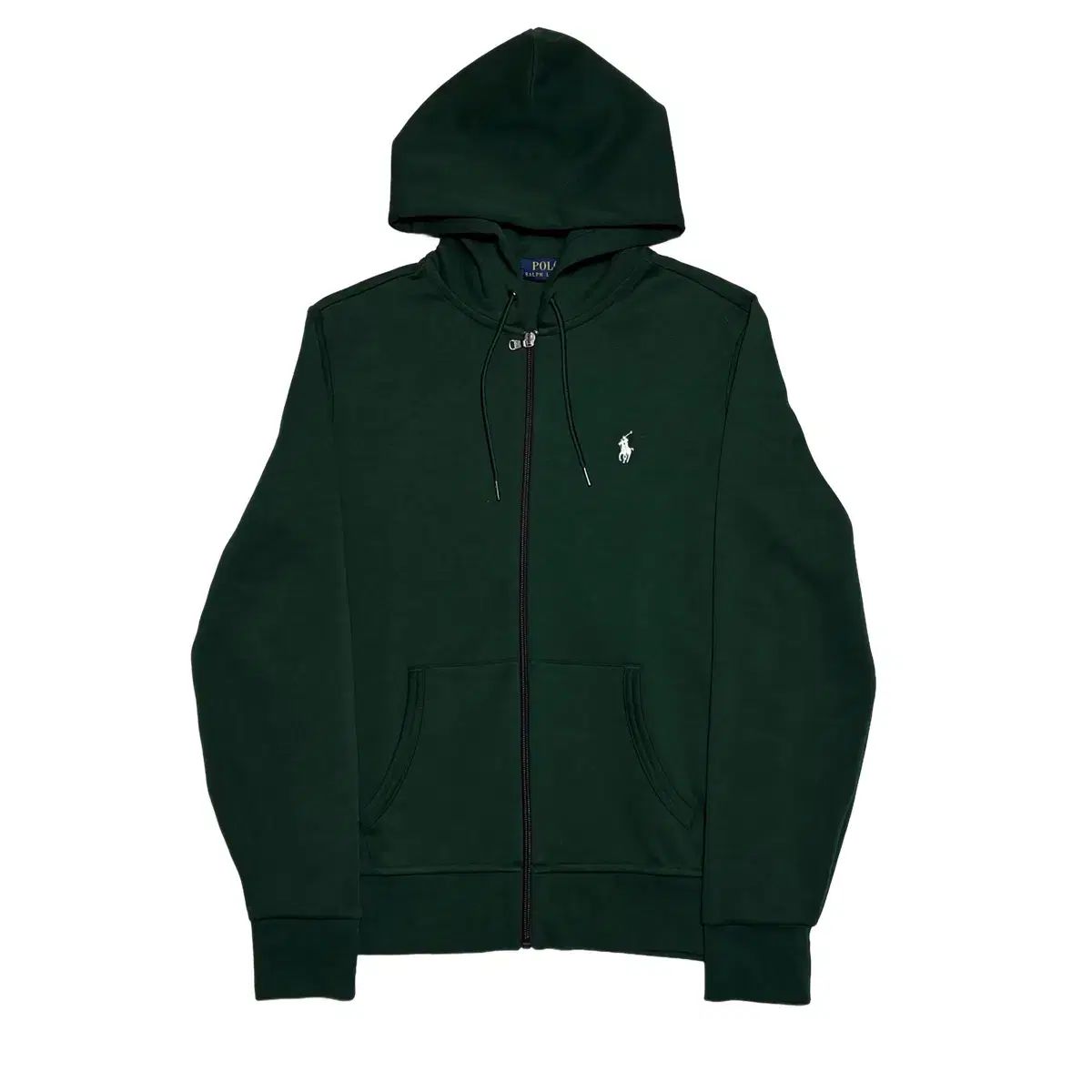 S ポロラルフローレン グリーン フードジップアップ