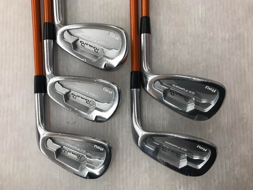 ロマロ Ray CX-FORGED ツアーAD AD95 Sフレックス アイアンセット 中古