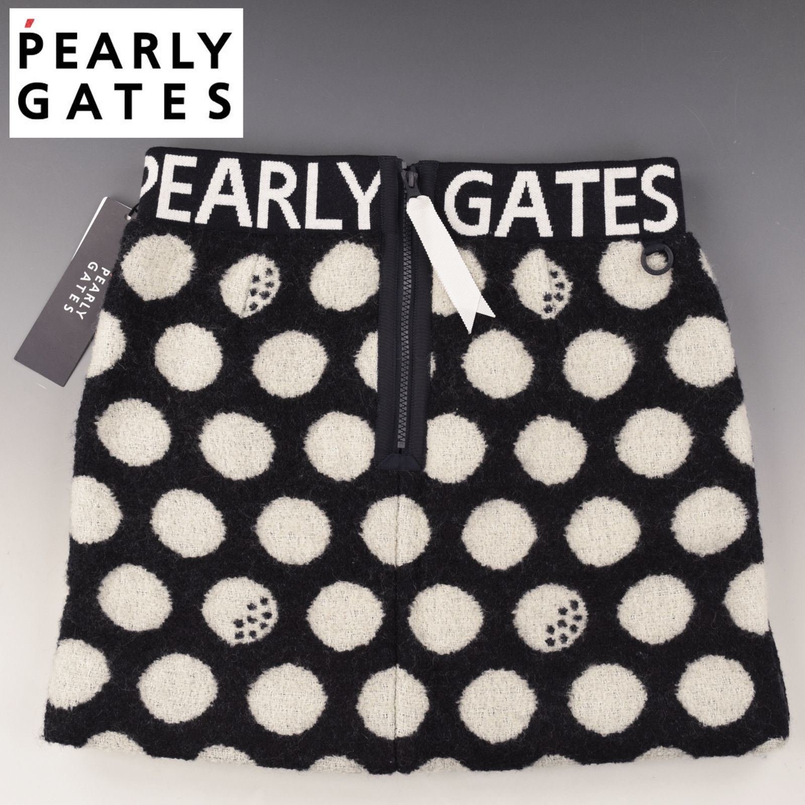 パーリーゲイツ ゴルフミニスカート　冬物　裏起毛　ネイビー　サイズ０ パーリーゲイツ ゴルフミニスカート 冬物 裏起毛 ネイビー サイズ0