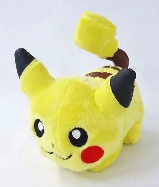 [Used] Plush Pikachu Relaxation Pose Plush Toy “Pokémon Diamond & Pearl”
