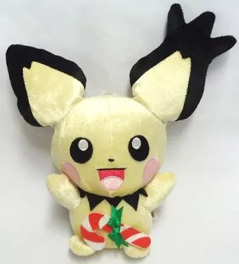 中古】ぬいぐるみ ギザみみピチュー きらきらポケモンぬいぐるみ