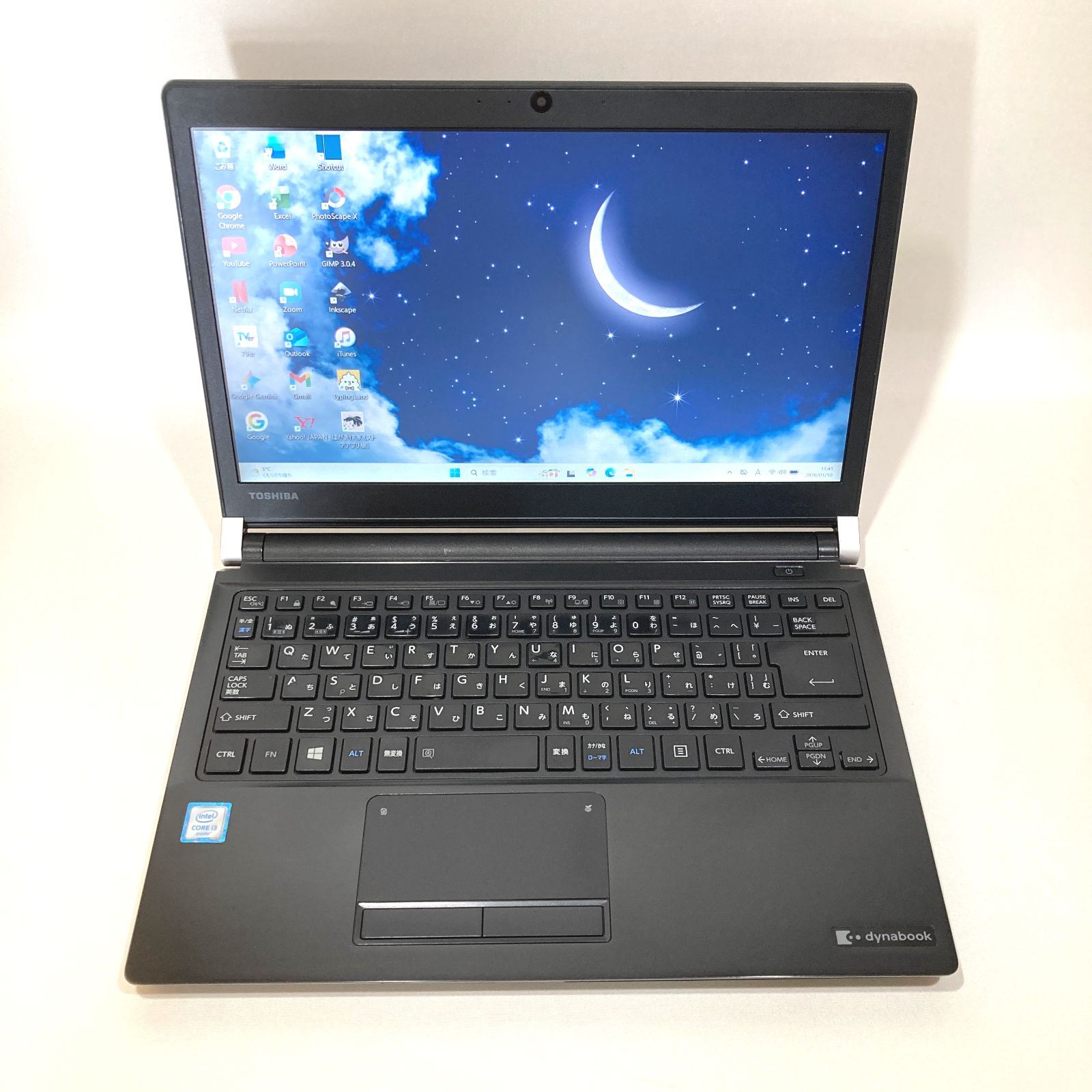 初心者✨快適i3・カメラ付・オフィス◇黒◇すぐ使えるノートパソコン