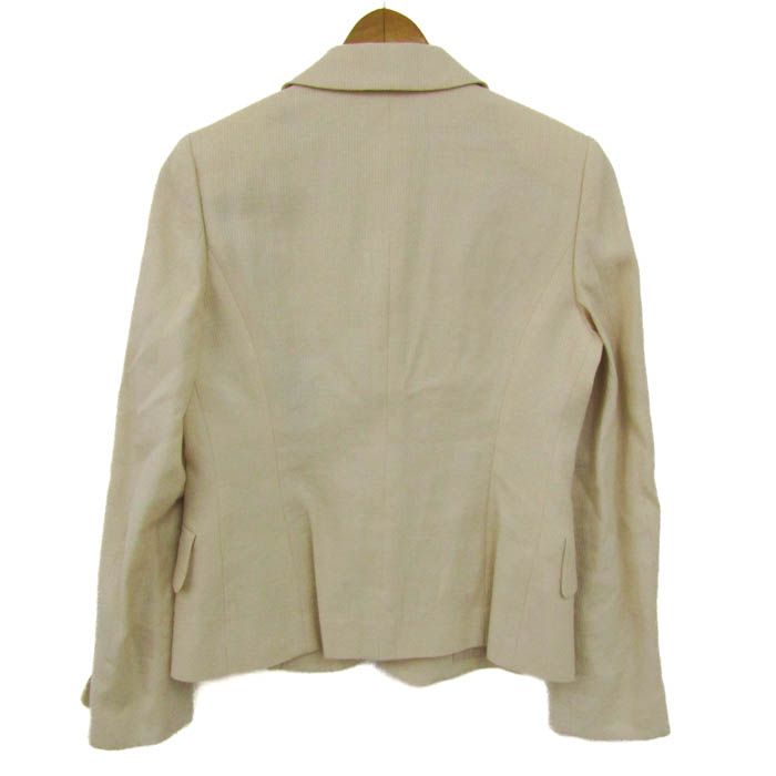 アクアスキュータム テーラードジャケット アウター シルク リネン混