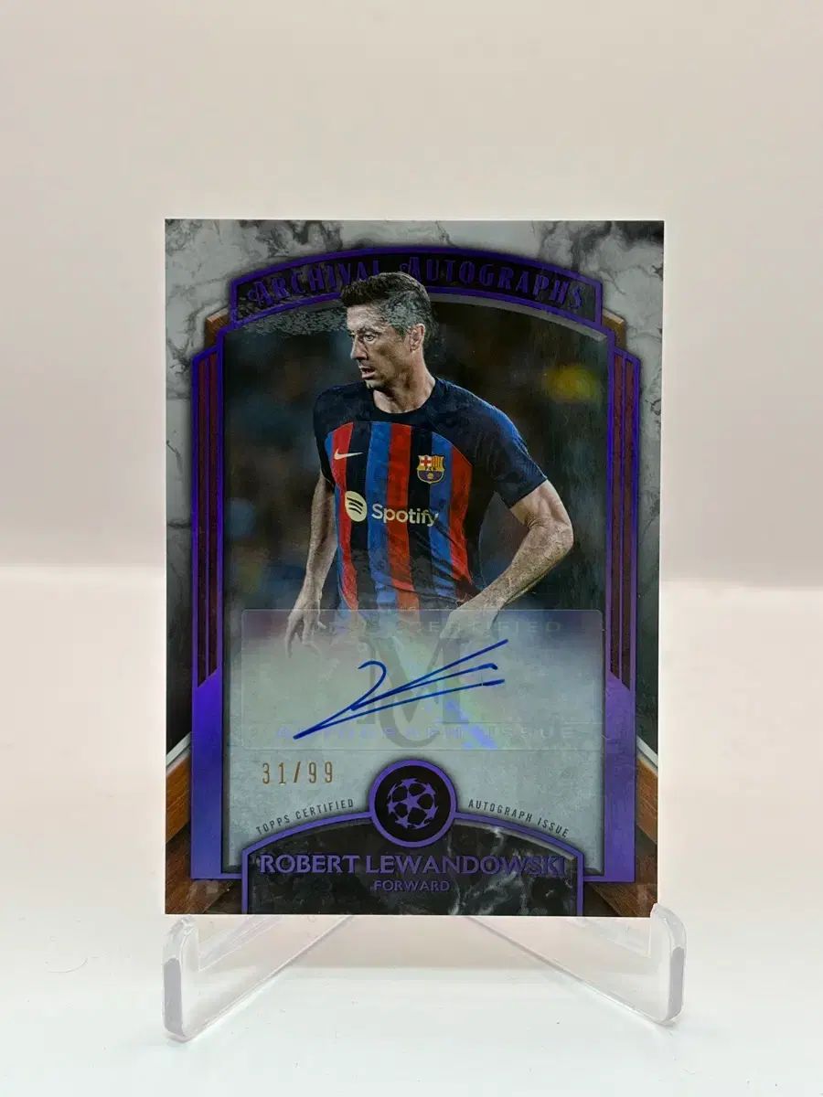 12⁄25シリ Robert Lewandowski レヴァンドフスキ TOPPS サッカー選手