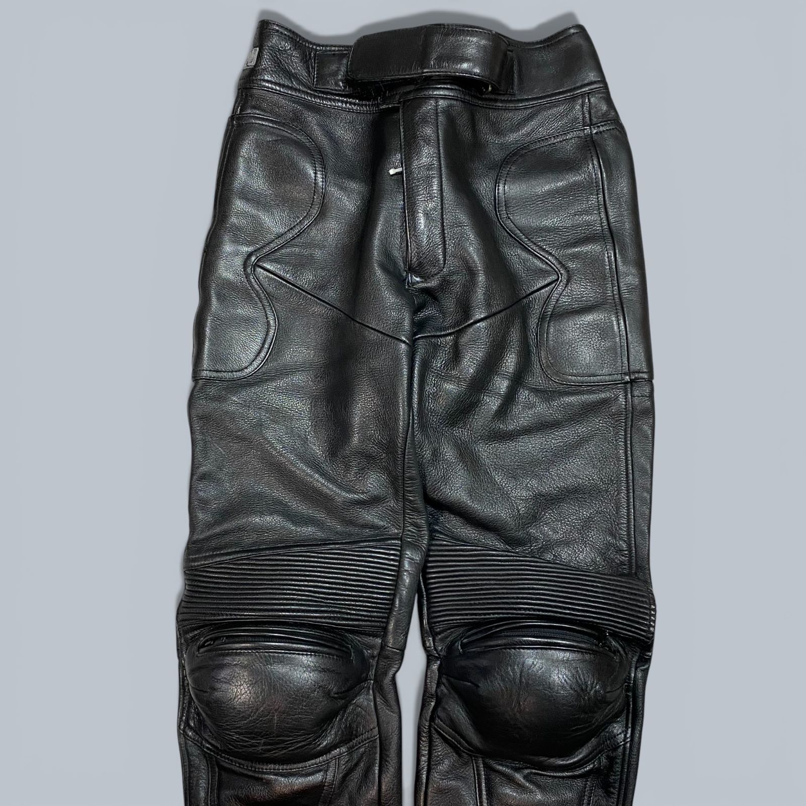 NANKAI ナンカイ 南海部品 レザー ライディング パンツ ブラック LL