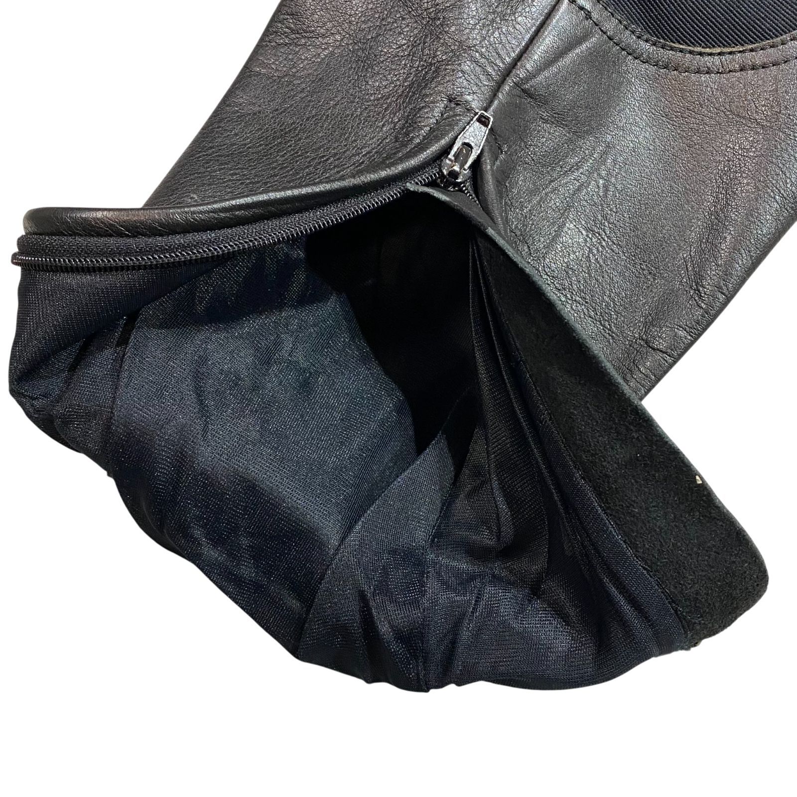 NANKAI ナンカイ 南海部品 レザー ライディング パンツ ブラック LL