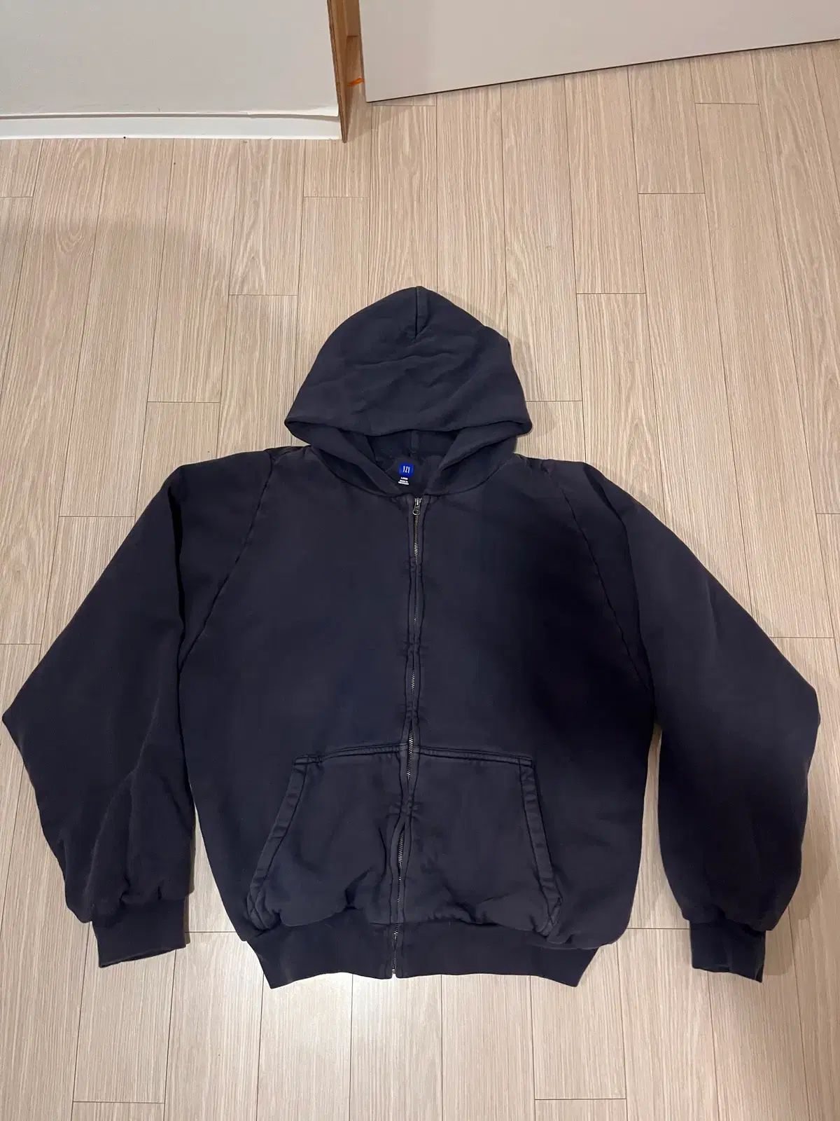 YEEZY GAP フード ジップアップ L ネイビー