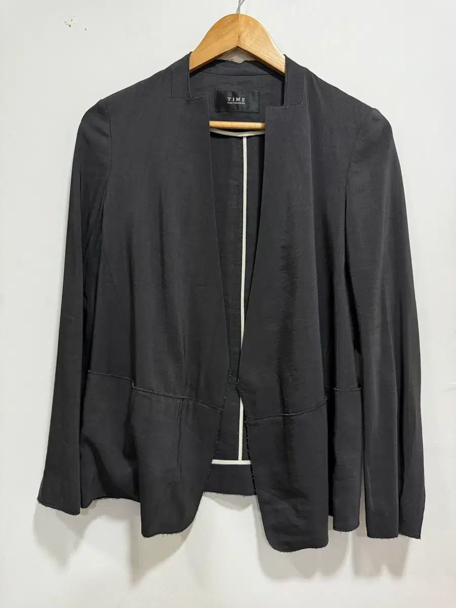 TIME ブラック ジャケット 麻 ほぼ