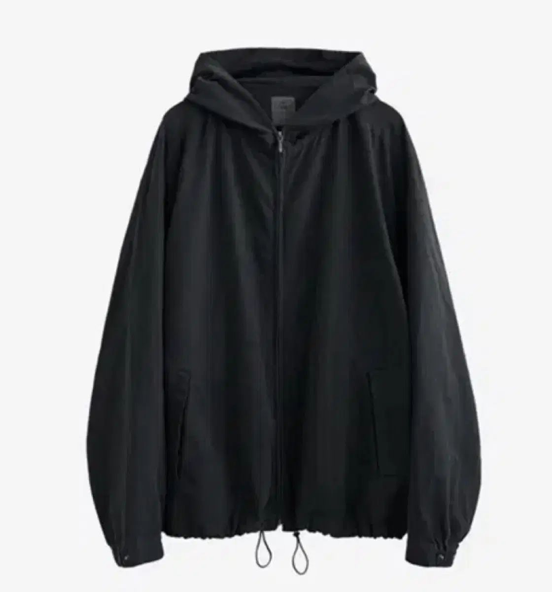 3 POLYTERU ジップフーディー チャコール