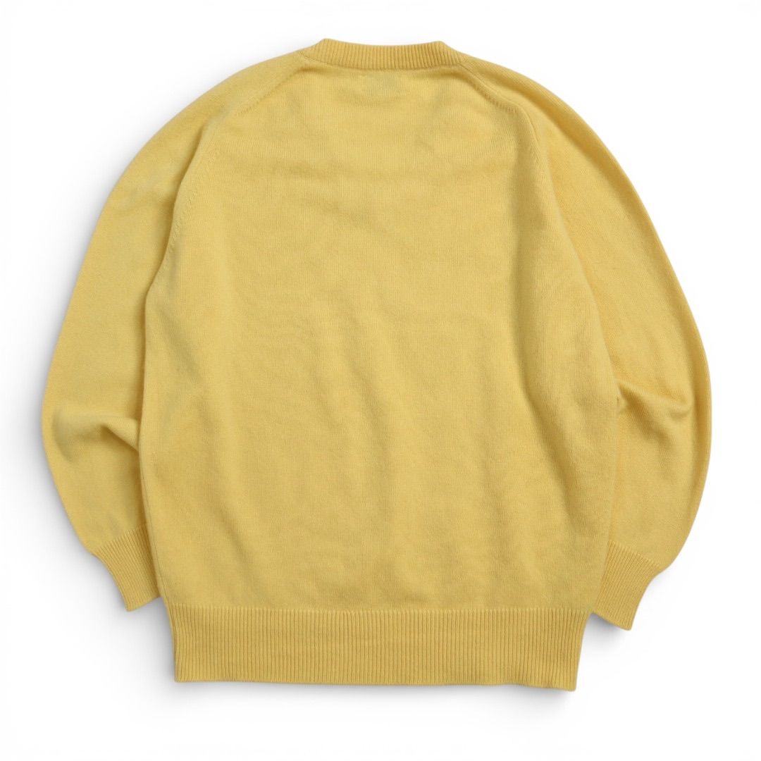 Vintage 80s 90s スコットランド製 カシミヤ100% Vネック ニット