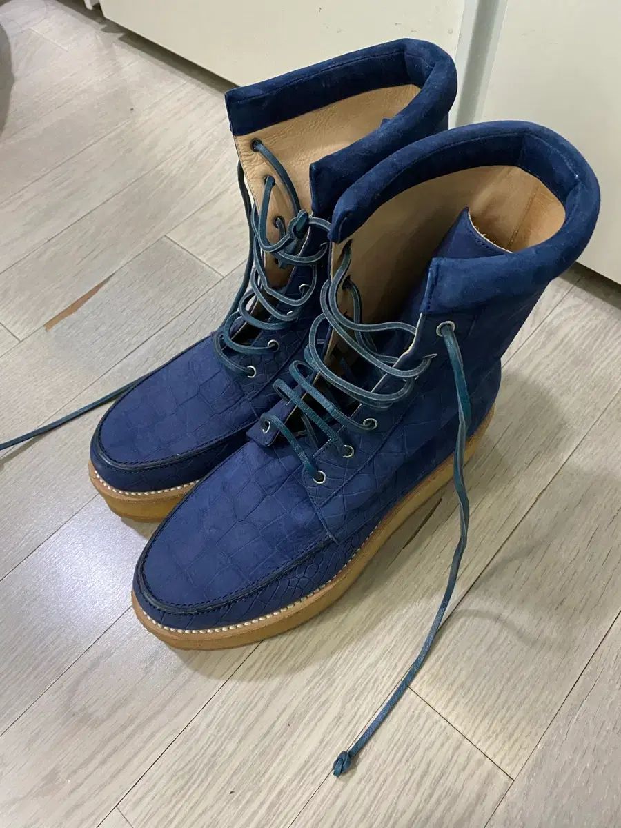 Gabriela Hearst ブルー レザーブーツ