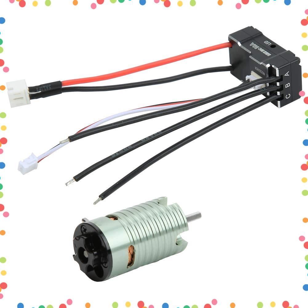 RC ミニッツカー 1 32 28 センサーレスモーター用 24 キット グリーン ESC 18 A 5500 KV 高トルクブラシレスモーター