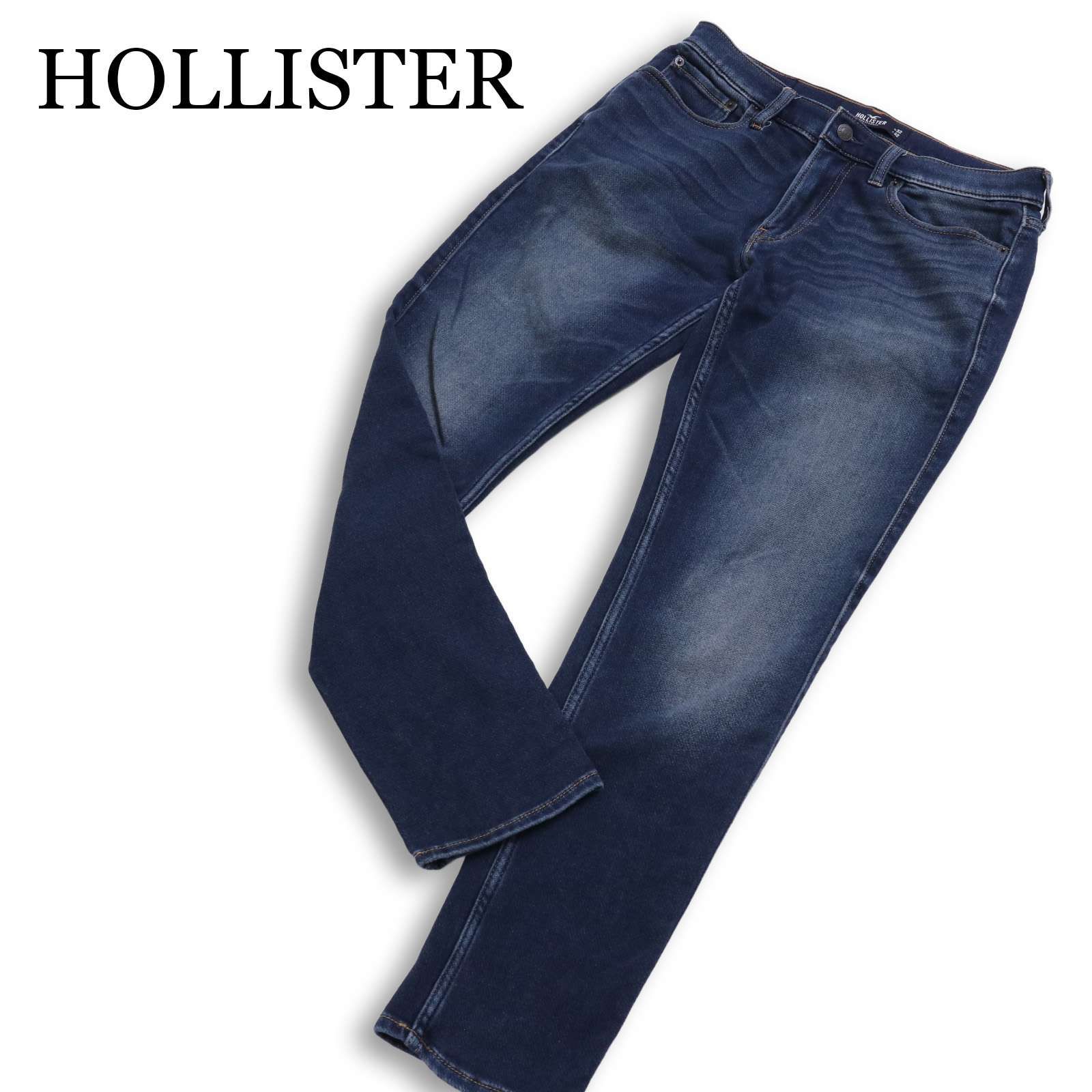 HOLLISTER ホリスター 通年 USED加工☆ ストレッチ スキニー デニム 