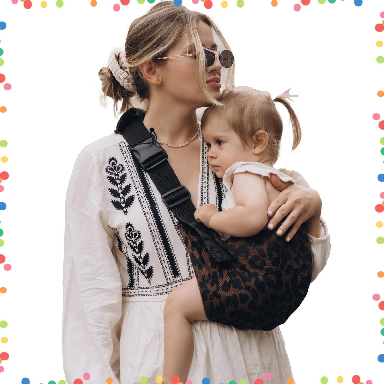 Print ワイルドライド 20 kg Collection コンパクト 折りたたみ Brown 抱っこ紐 ショルダー Leopard アクティブキャリー WILDRIDE