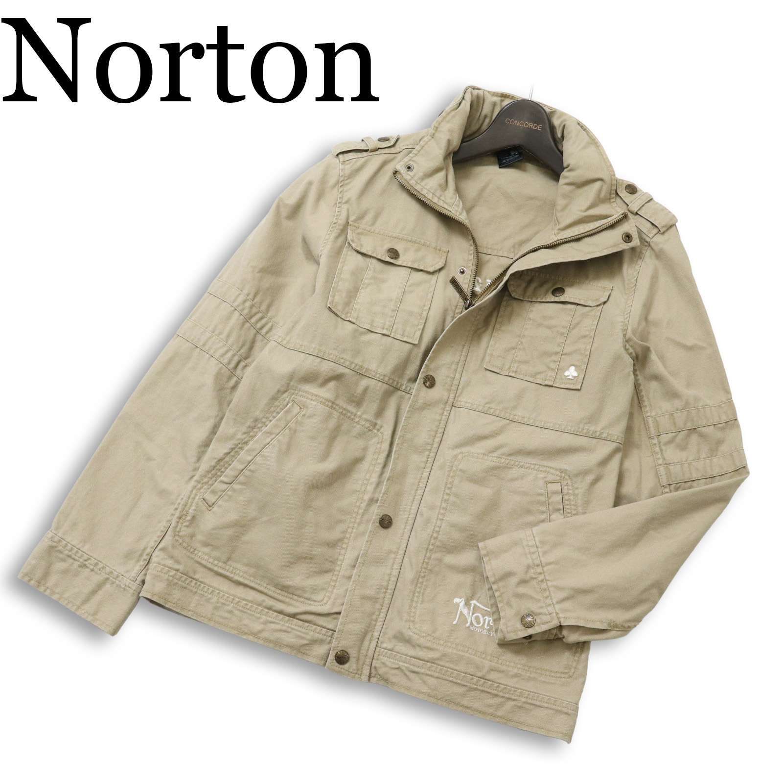 Norton ノートン バック ロゴ刺繍☆ フード収納 ミリタリー フィールド 
