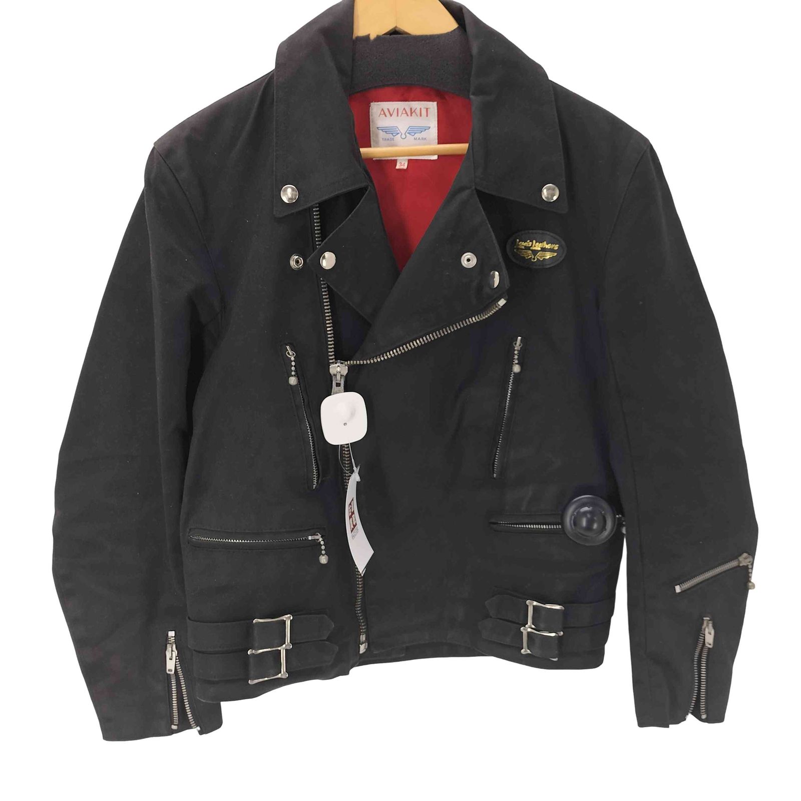 ルイスレザーズ Lewis Leathers 英国製 AVIAKIT ライトニング コットン ダブル ライダース ジャケット メンズ UK 34