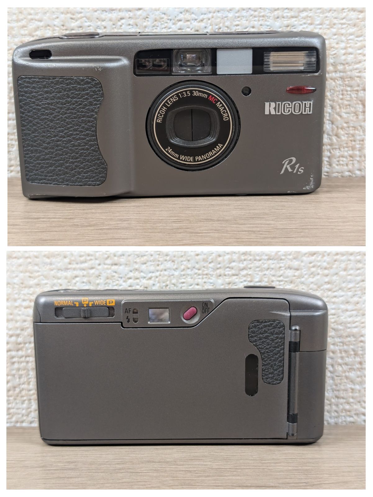 RICOH R 1 s チタニウムブラウン フィルムカメラ リコー 液晶表示OK コンデジ 30 mm F 3.5 パノラマ機能 スナップ 名機 コンパクトカメラ 銘玉 フィルムカメラ女子 エモい写真 RICOH-R