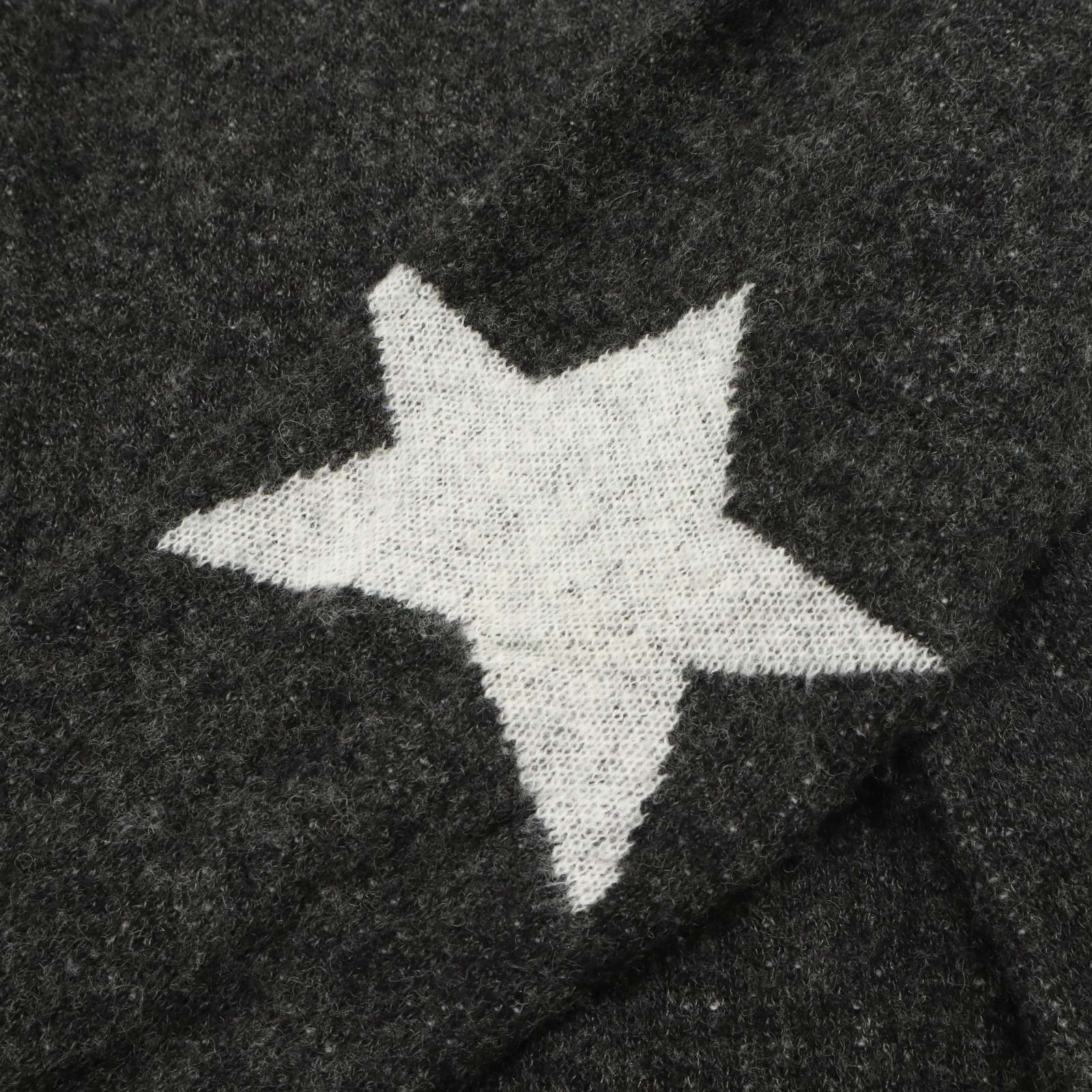 CAMBIO カンビオ 秋冬 ウール混☆ 星柄 スター セーター ニット Sz.S 