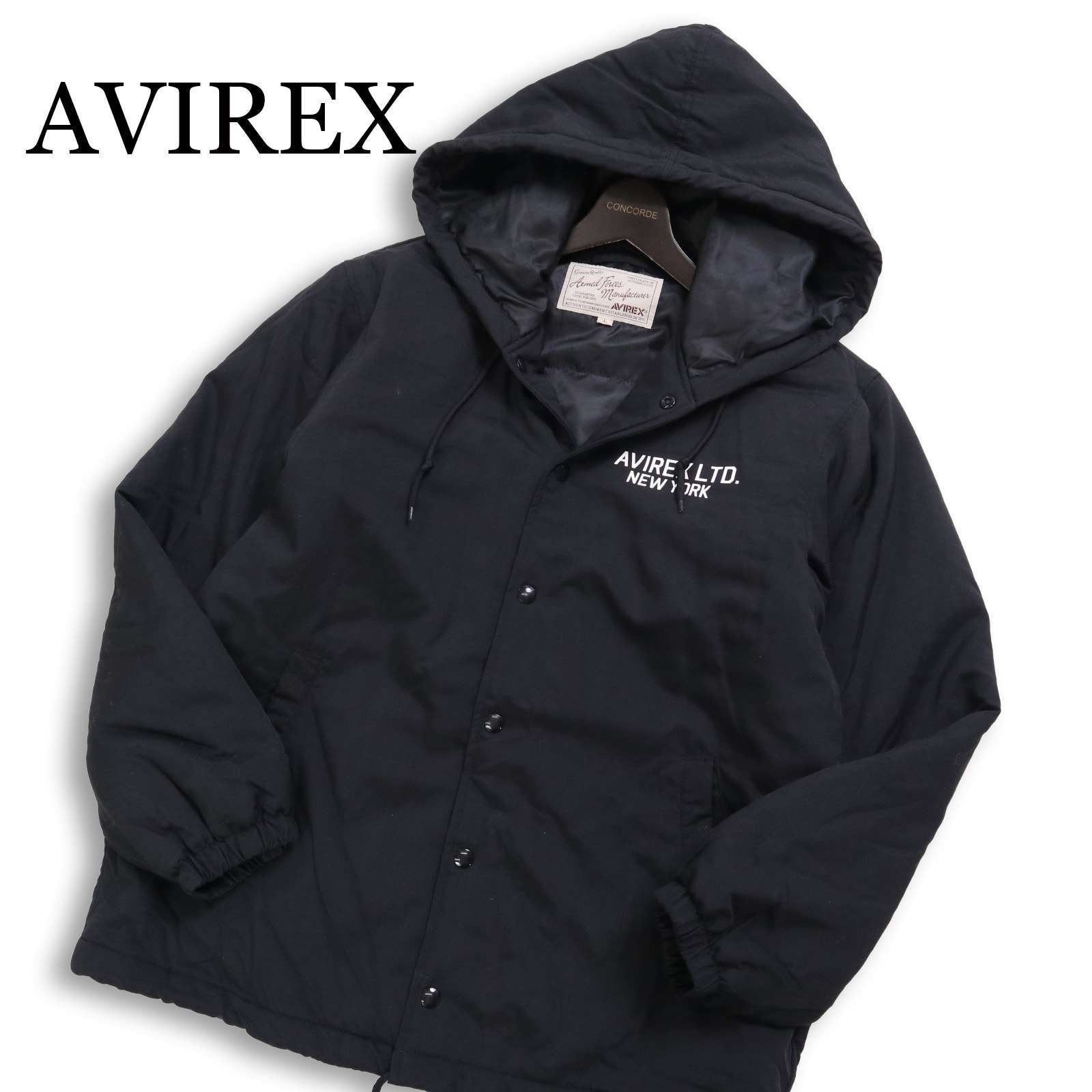 23AW☆ AVIREX アヴィレックス 秋冬 ロゴ 星条旗☆ 中綿 コーチ