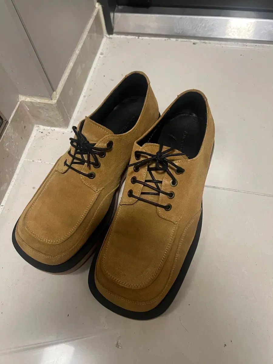 アンダースンベル スウェード Starship Square スタシ ダービーシューズ ブラウン