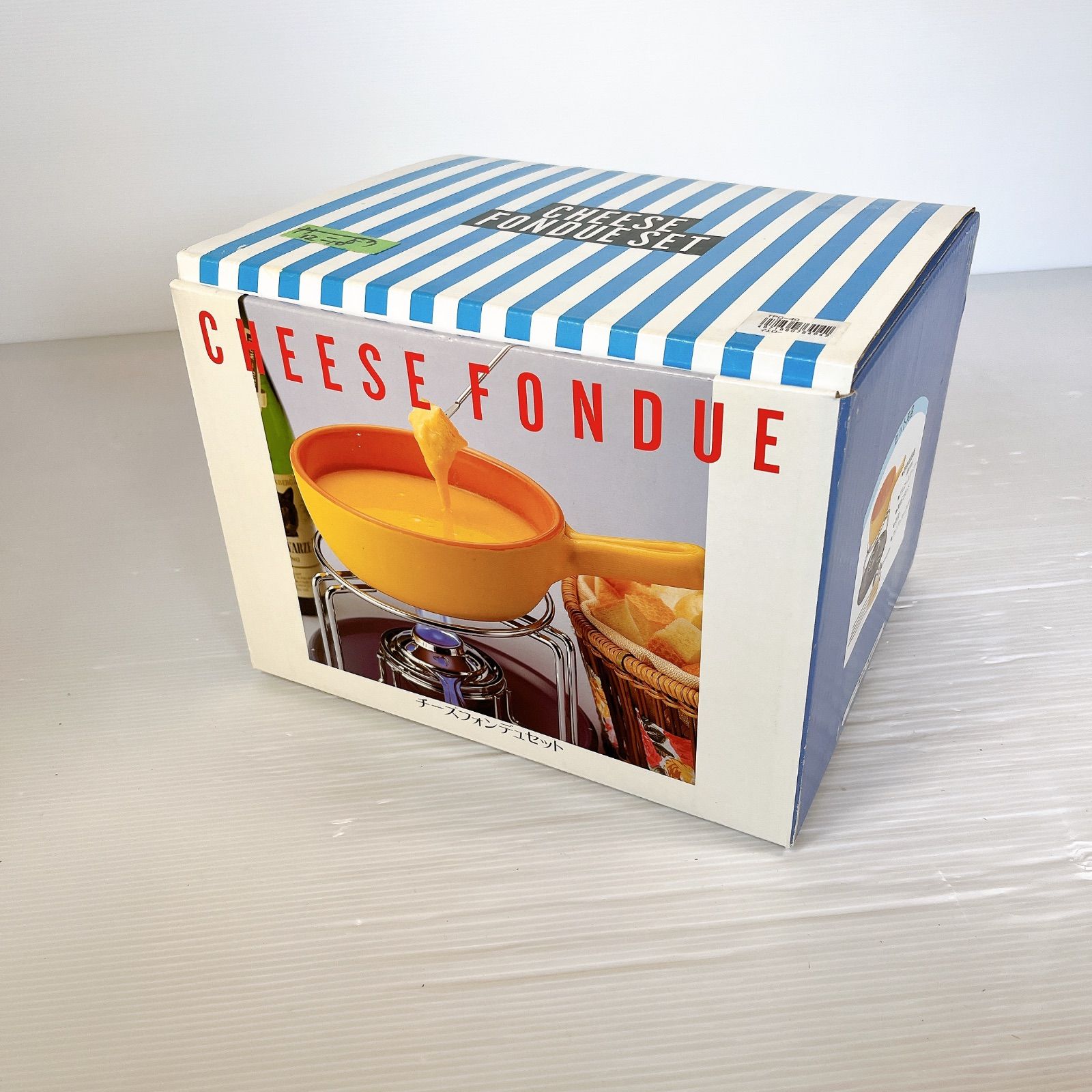 美品】孔雀印 チーズフォンデュセット TPD-40 #1223-2 イエロー 鍋