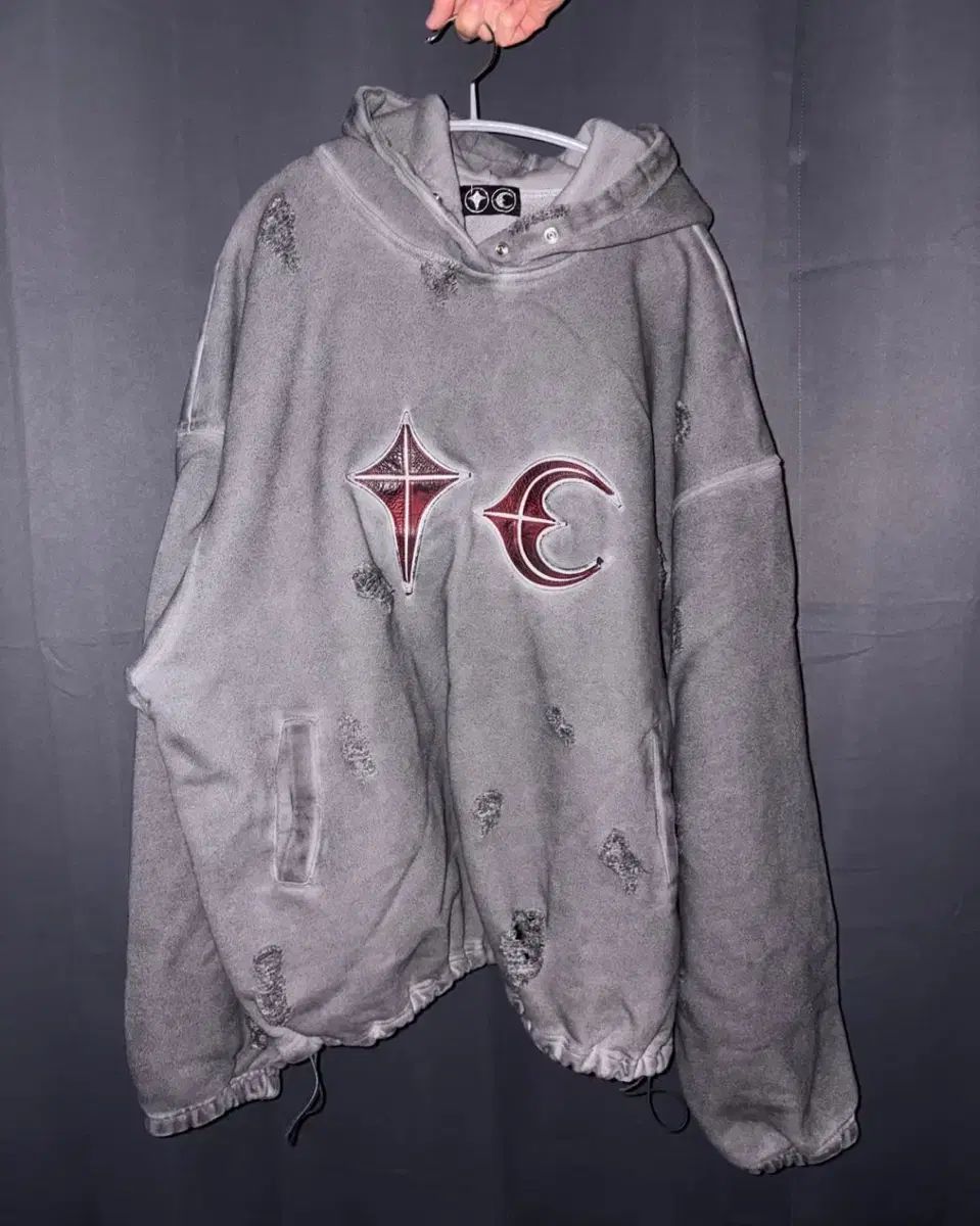 Thug Club サグクラブ ROCKフーディー グレー