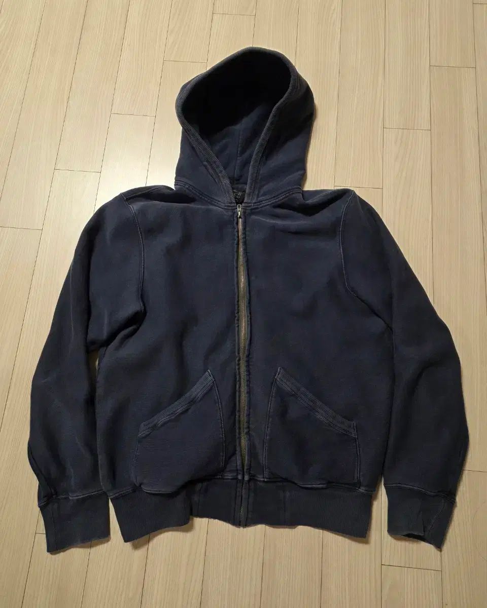 RRLフーディー ジップアップ ネイビー L ダブルアールエル