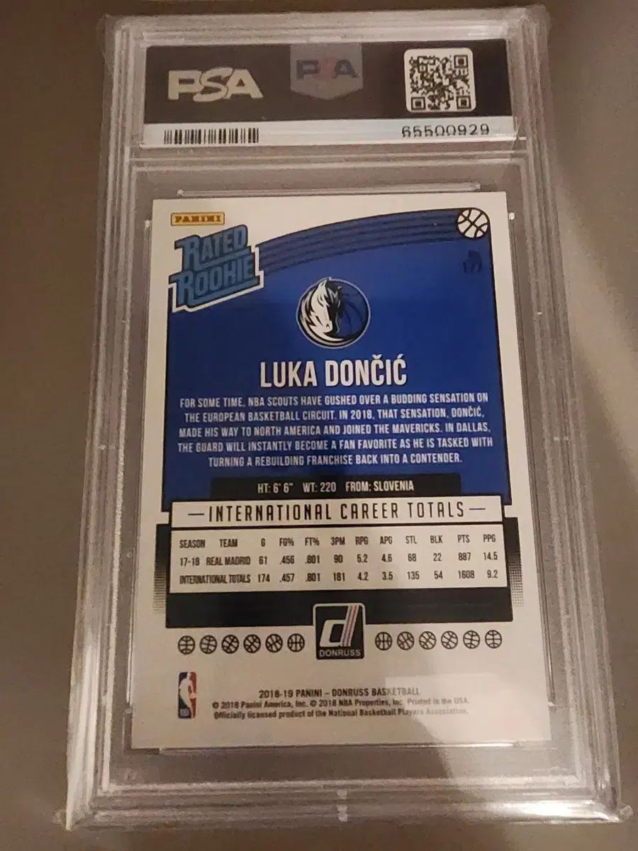 2018 ドンチッチ ルーキーカード ドンラス psa 9