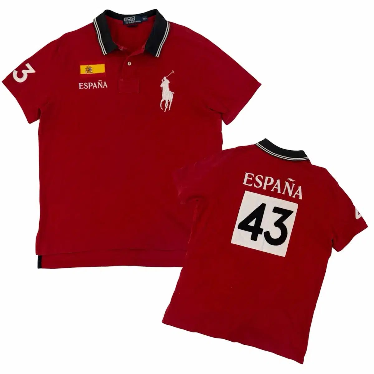 ポロ ラルフローレン ビックポニー チーフキーパー スペイン カラーTシャツ レッド