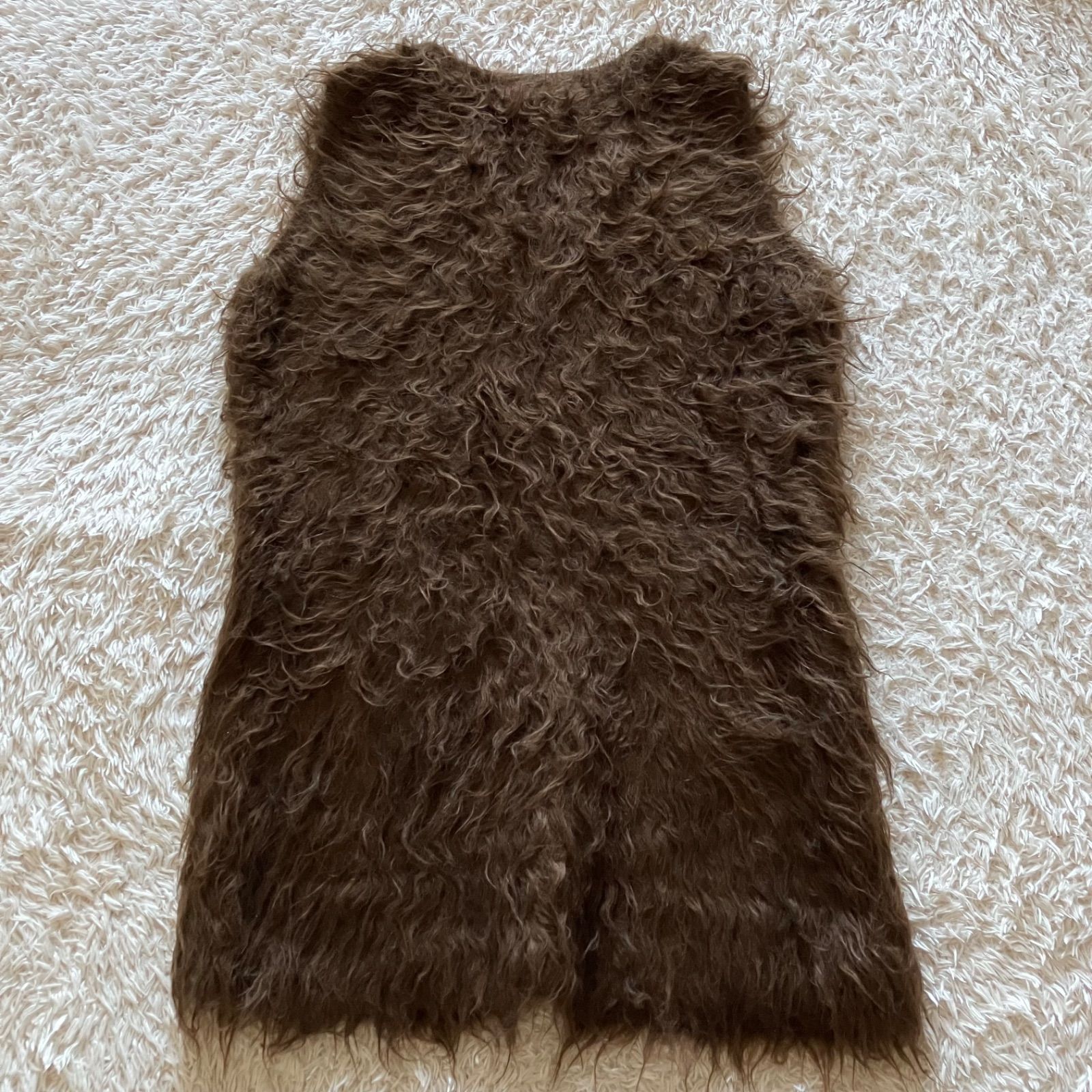 アルアバイル ファーベスト ジレ ロング丈 ブラウン - メルカリ