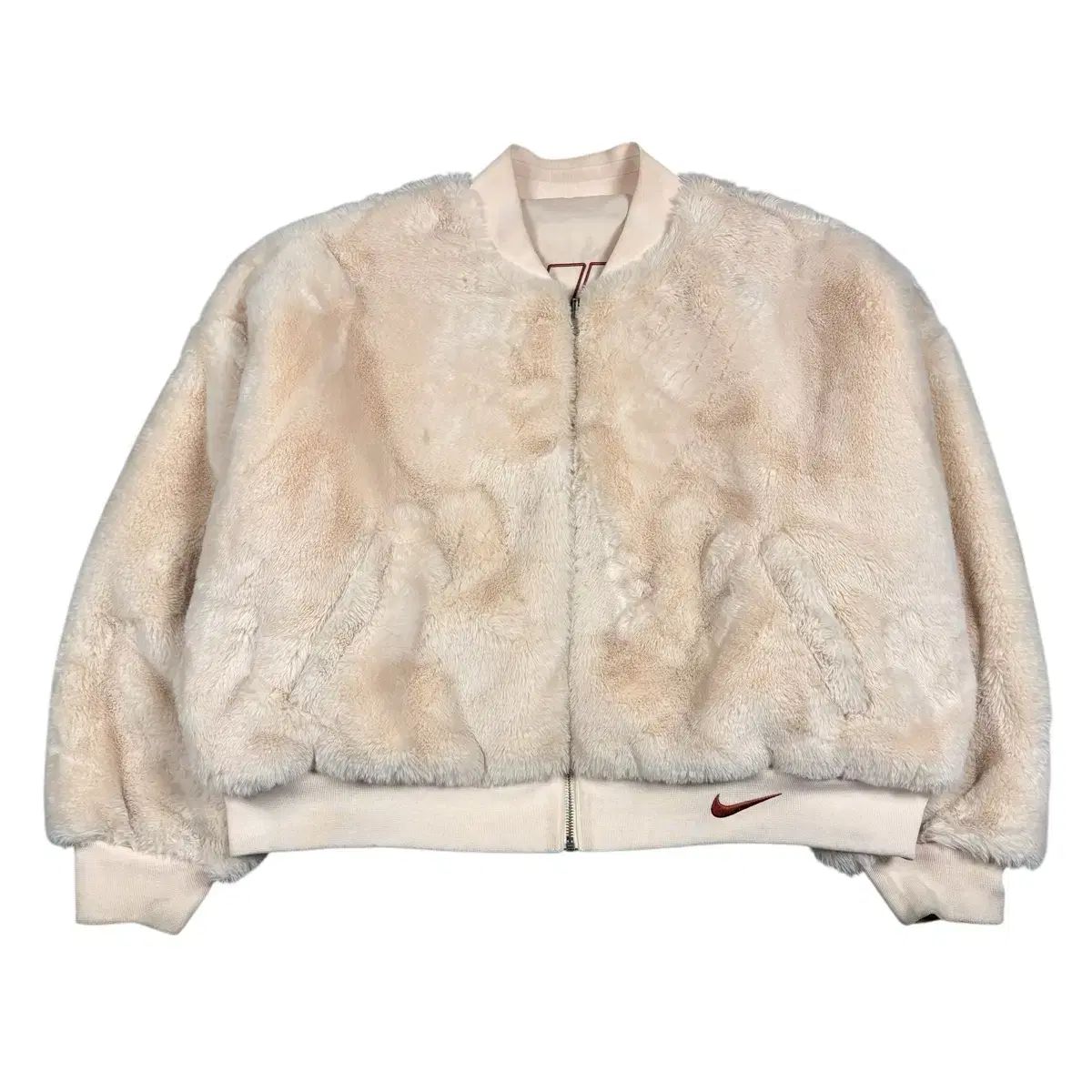 ナイキ アスター ピンクカラー リバーシブル ファー ジャケット