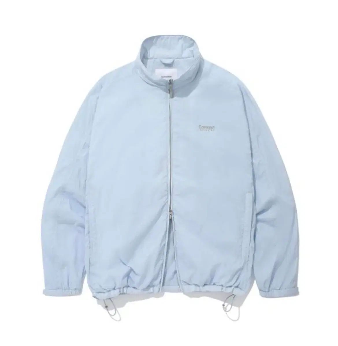 カバーナット ウィンドブレーカー コンフィ ナイロン トラック ジャケット ライト ブルー M