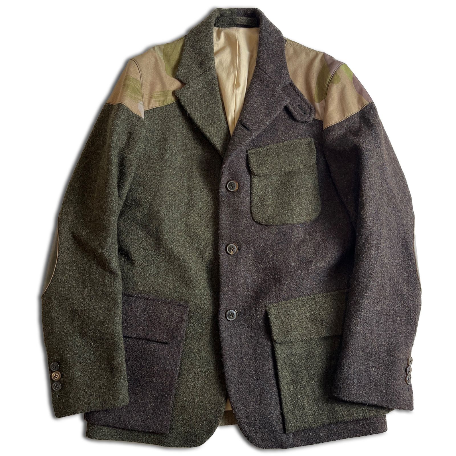 NIGEL CABOURN マロリージャケット 迷彩 クレイジーパターン 48