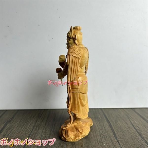 烏天狗 置物諸天神桧木製