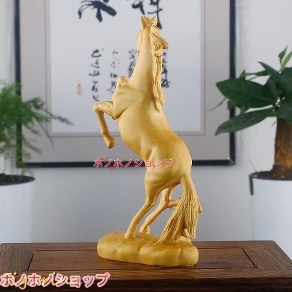 天然ツゲ木彫り 美術品