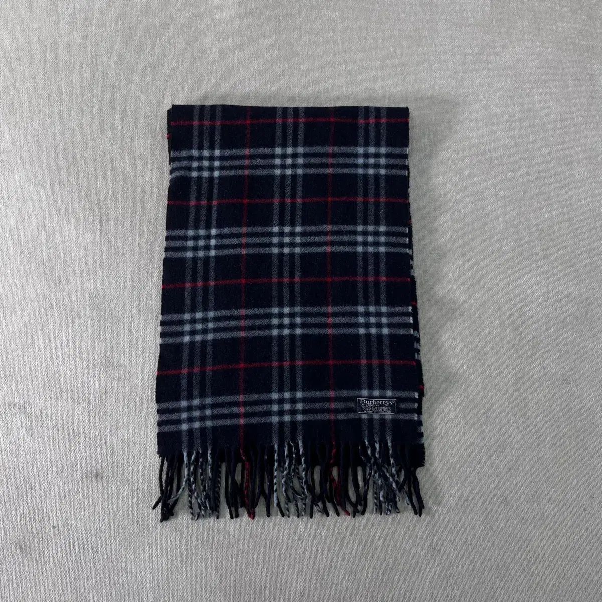 バーバリー ノヴァチェック カシミア BE マフラー