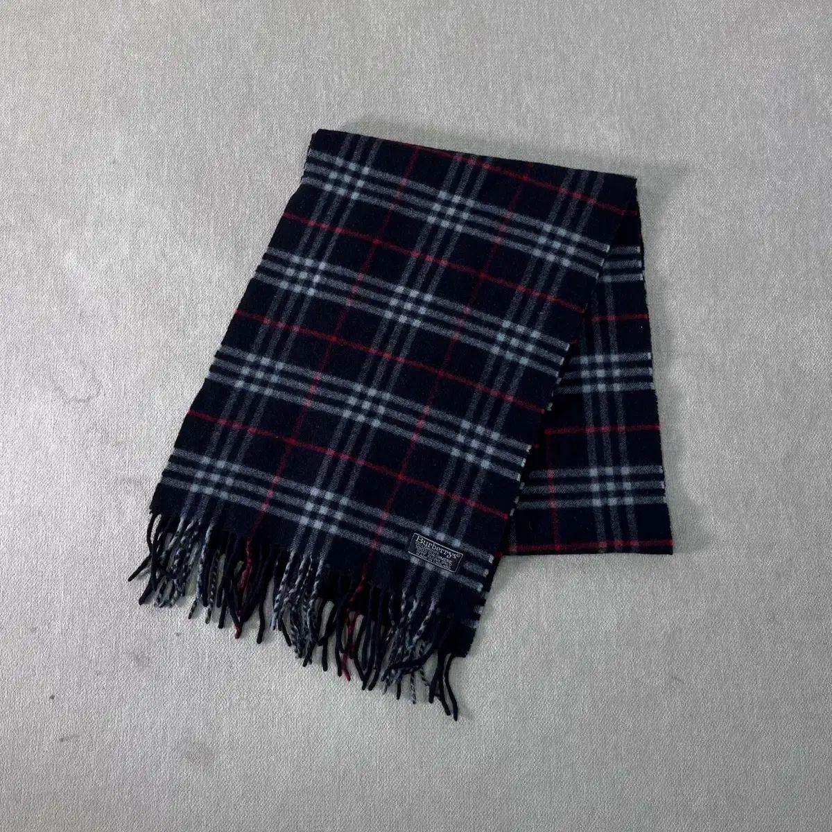 バーバリー ノヴァチェック カシミア BE マフラー