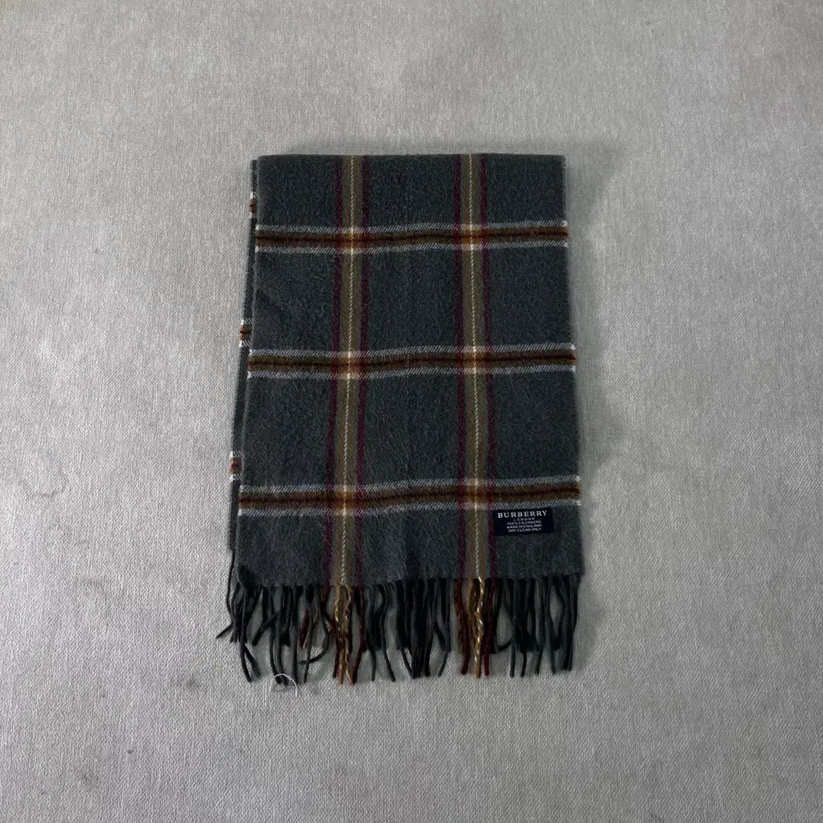 BURBERRY バーバリー ノヴァチェック カシミア チャコール マフラー