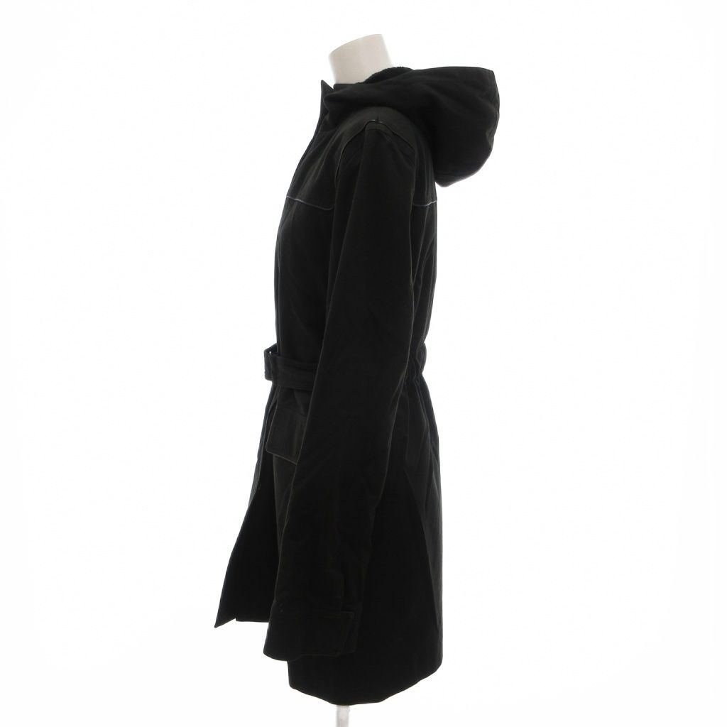 コムサデモード COMME CA DU MODE コート ベルト付き 黒 ブラック /NL