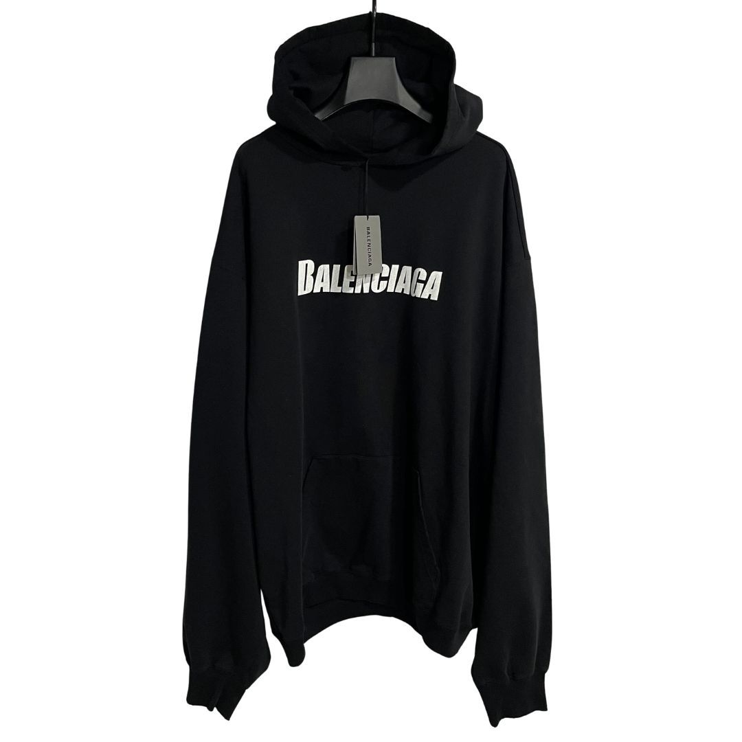 |XXL |ブラック |ダメージ加工ロゴプリントパーカー |型番CA 00985