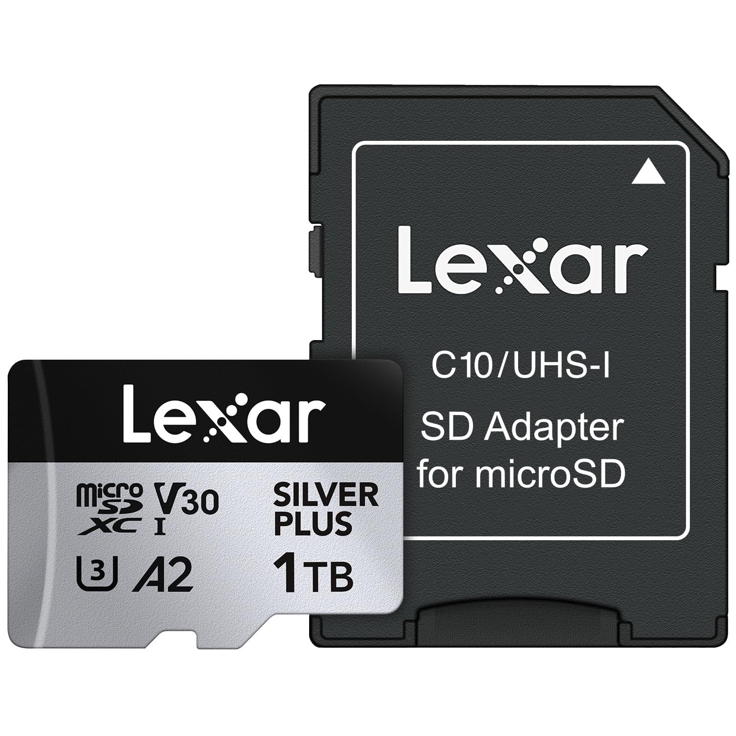 Lexar 1 T Professional Silver Plus Micro SDカード UHS-I C 10 U 3 V 30 フルHD - 4 K 最大205|150 MB|s microSDXCメモリーカード ビデオグラ カード TB シングル