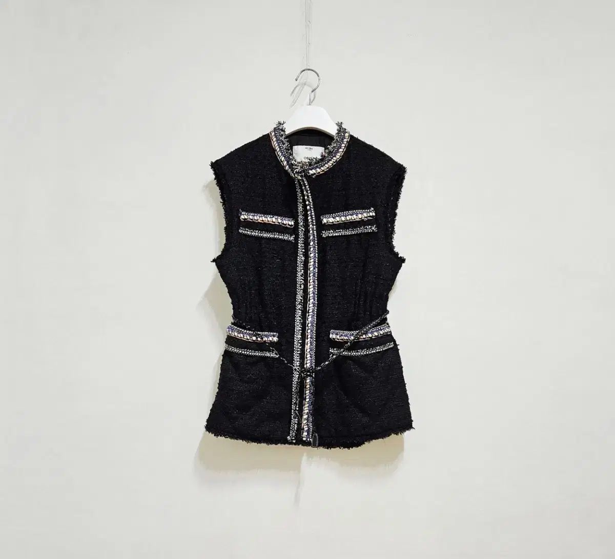 ハンサムオブジェ ツイード ダウンベスト