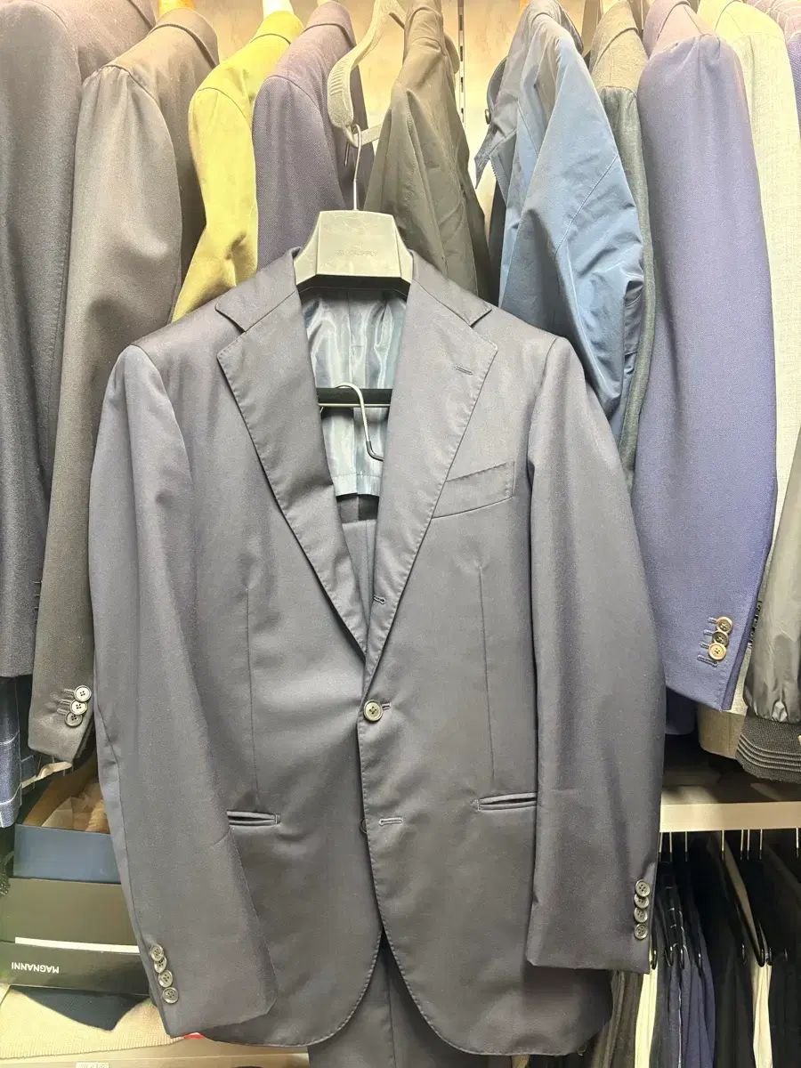 アンド SEOUL ソウル ネイビー スーツ