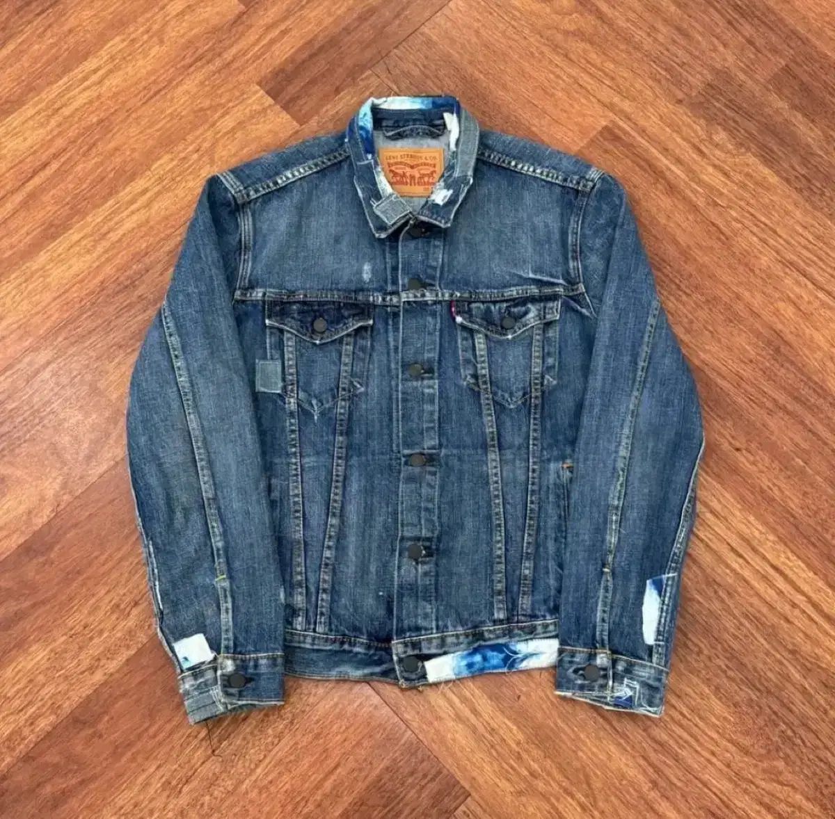 100 リーバイス パッチワーク デニム ジャケット